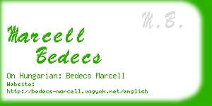 marcell bedecs business card